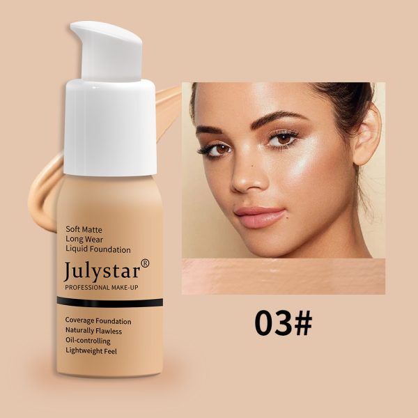 Waterproof Lasting Non Take Off Makeup Concealer Liquid Foundation Beauty Makeup - Image 2