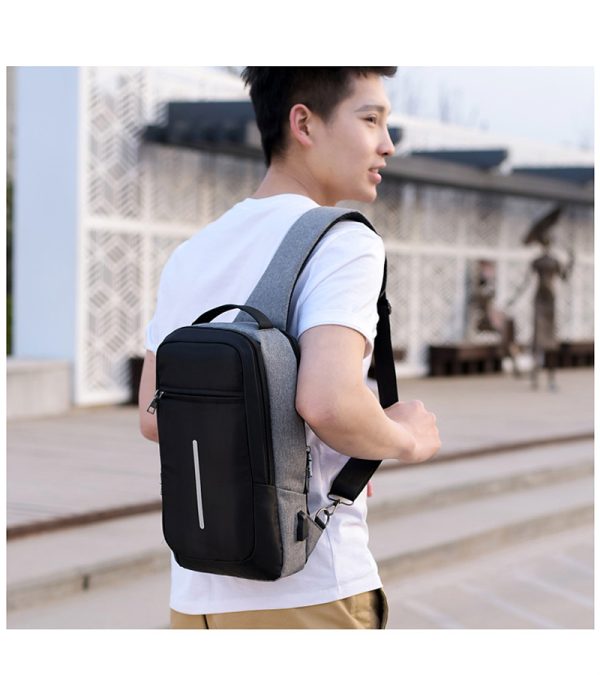 Anti-theft USB charging chest bag with you - Image 2