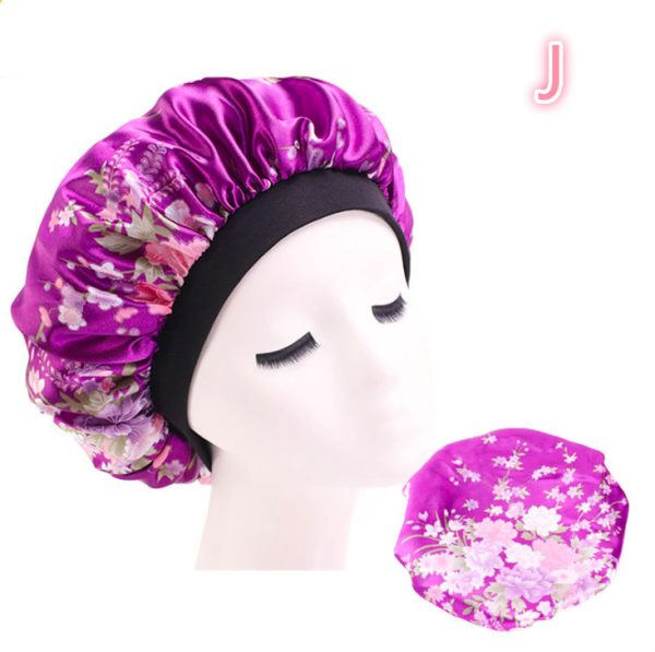 Beauty print Satin silk Bonnet sleep night cap - Image 3