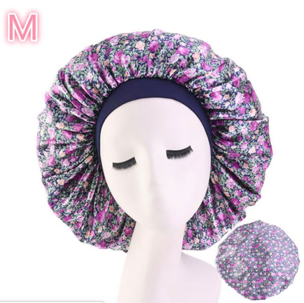 Beauty print Satin silk Bonnet sleep night cap - Image 8