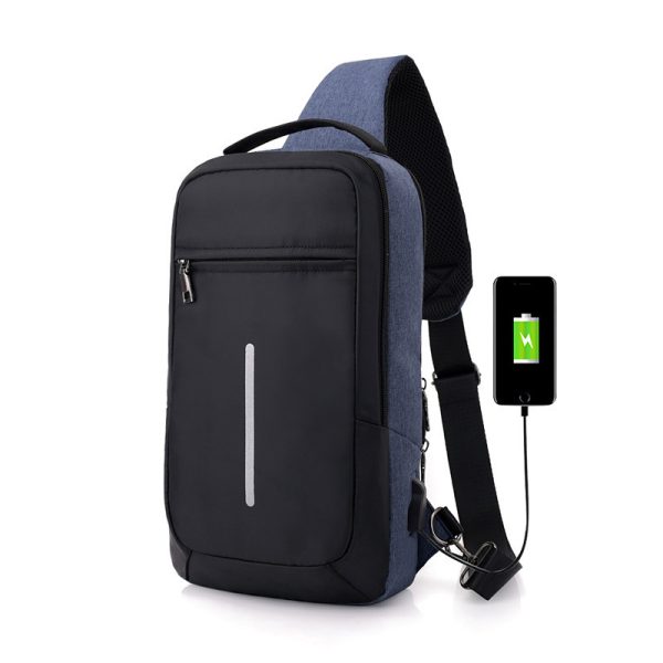 Anti-theft USB charging chest bag with you - Image 3