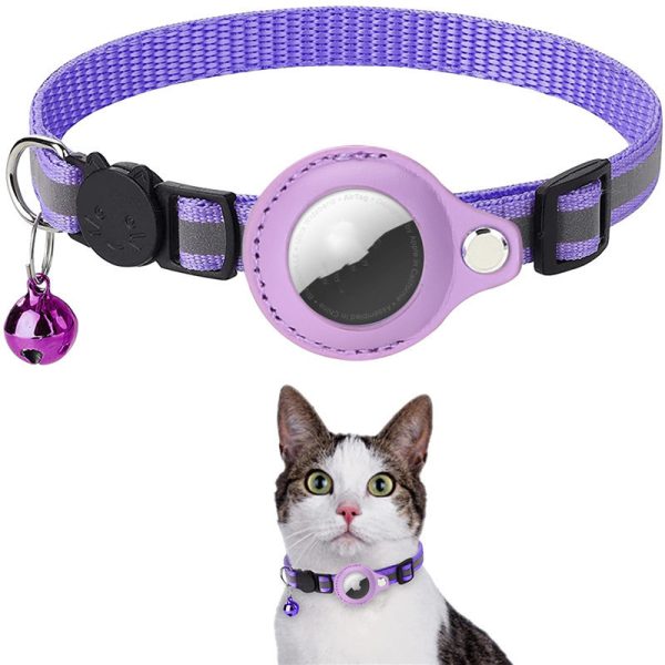 Reflective Collar Waterproof Holder Case For Airtag Air Tag Airtags Protective Cover Cat Dog Kitten Puppy Nylon Collar - Image 9